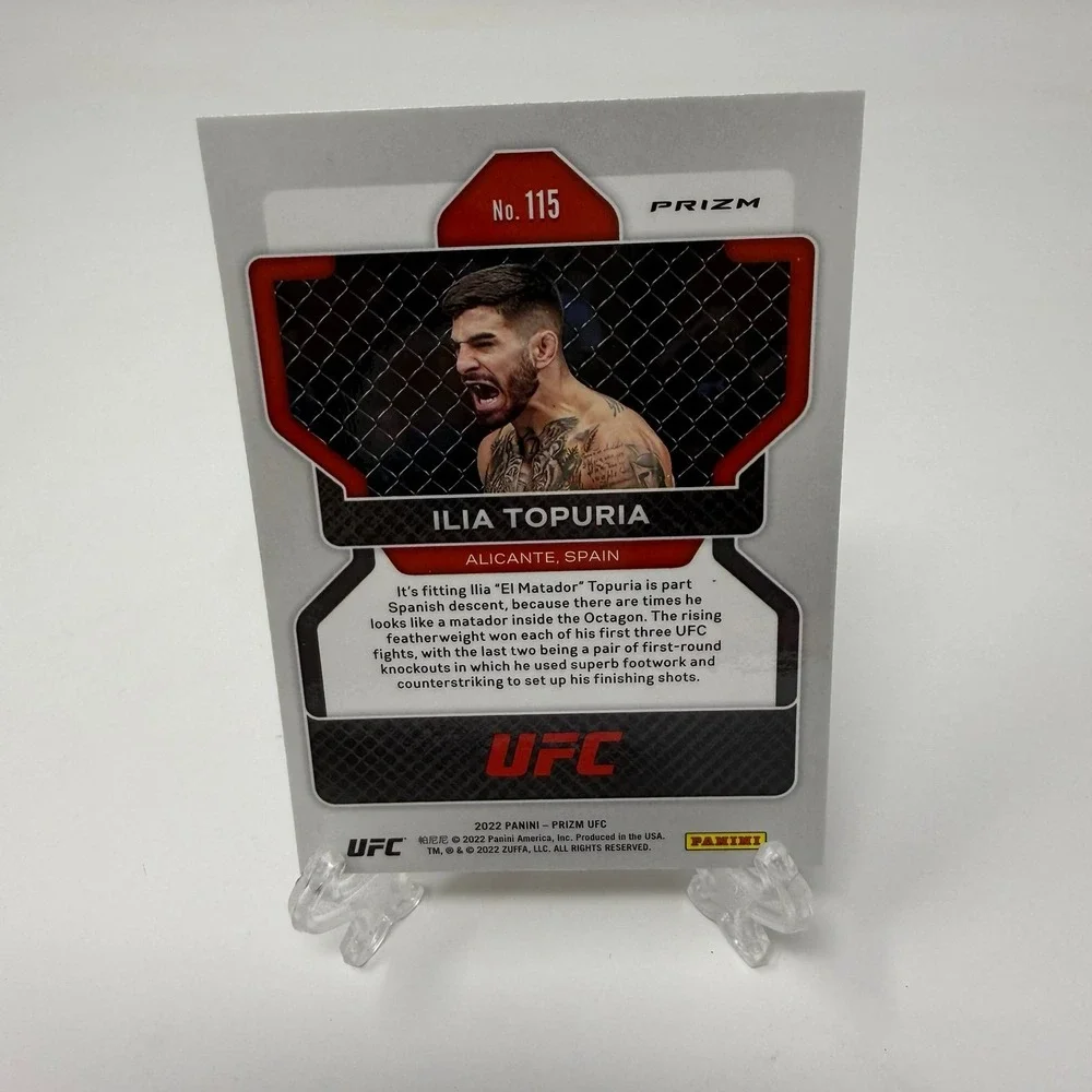 2022 Panini Prizm UFC #115 Ilia Topuria Rookie RC - Silver Prizm